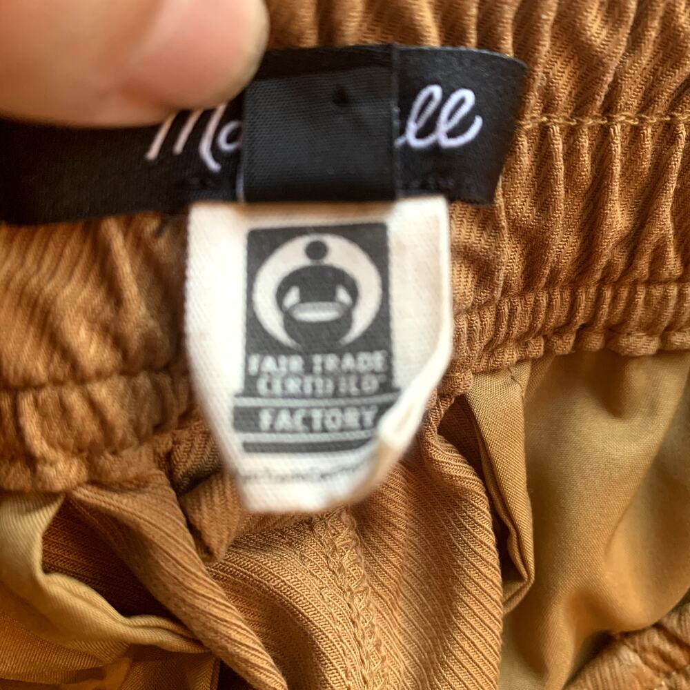 Madewell Women's Neale Straight-Leg Pant In Drapeweave CM5 Mustard Gold Size 6 - Picture 10 of 16